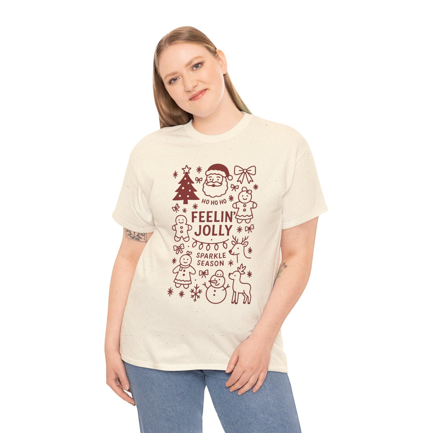 Feelin' Jolly Christmas T-Shirt - Holiday Graphic Tee