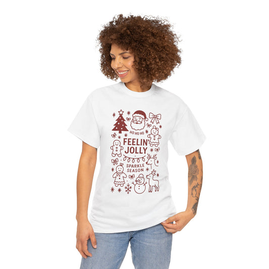 Feelin' Jolly Christmas T-Shirt - Holiday Graphic Tee