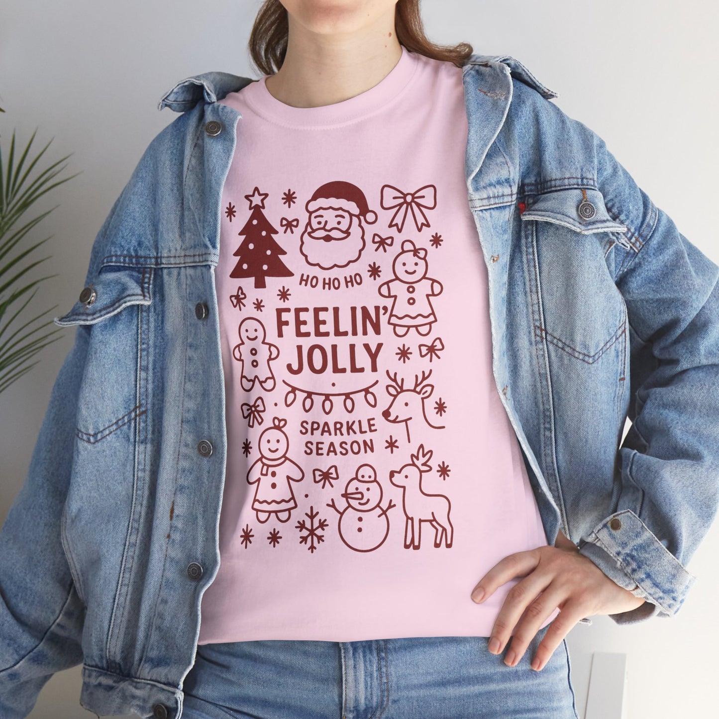 Feelin' Jolly Christmas T-Shirt - Holiday Graphic Tee