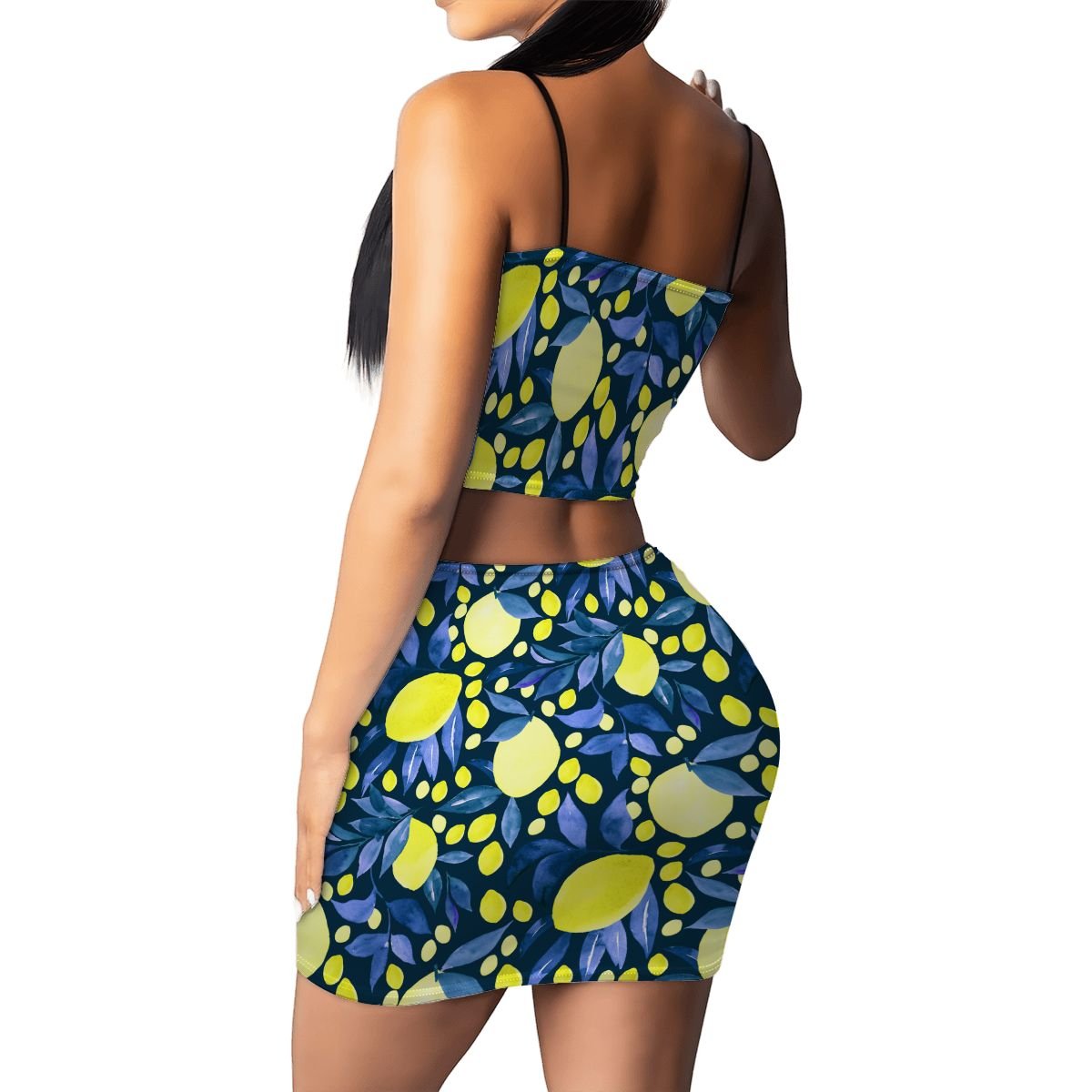 Women's Crop Tank Top & Mini Skirts Sets
