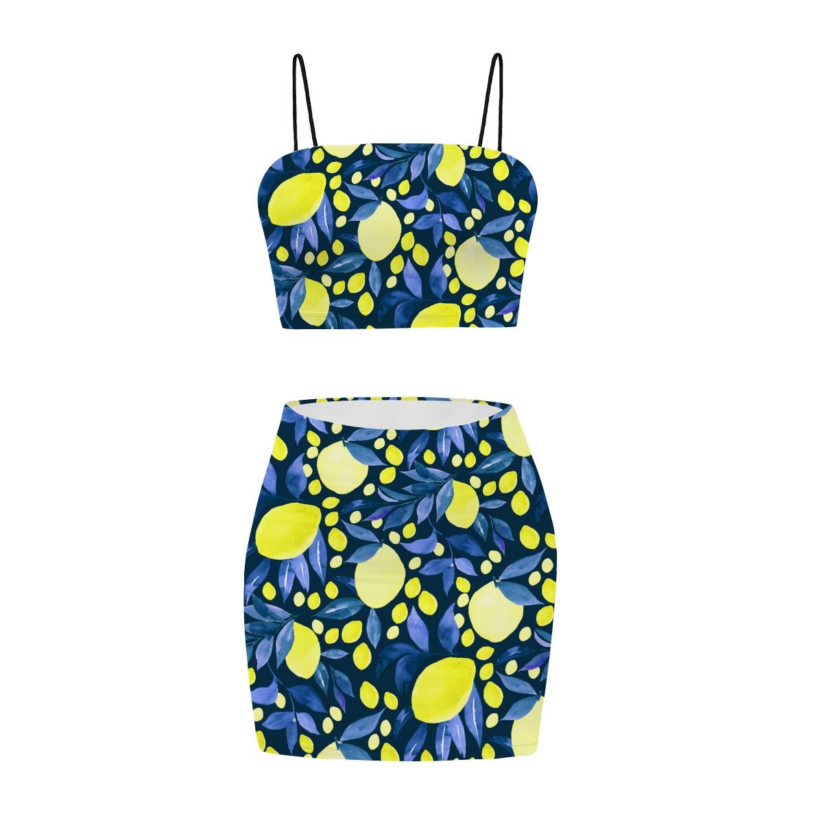 Women's Crop Tank Top & Mini Skirts Sets